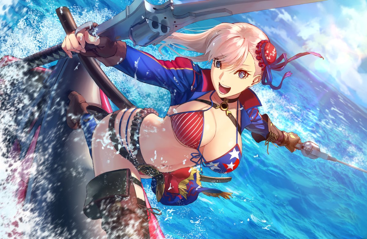 Uzivatel ゾノタイダ 絵描けます Na Twitteru マイネーム イズ ムサシ ミヤモトォー Fate Grandorder 宮本武蔵 宮本武蔵 水着 Fgo T Co Ddhlrxopk3