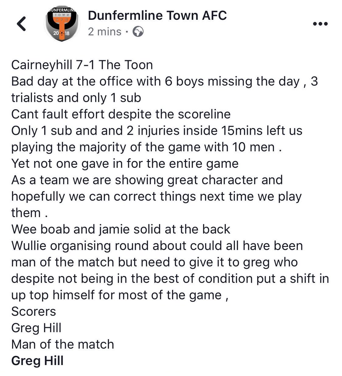 DunfermlineTAFC's tweet photo. Match report from today’s game #MONTHETOON @Scottish_AFF https://t.co/TrWyFbCAsn