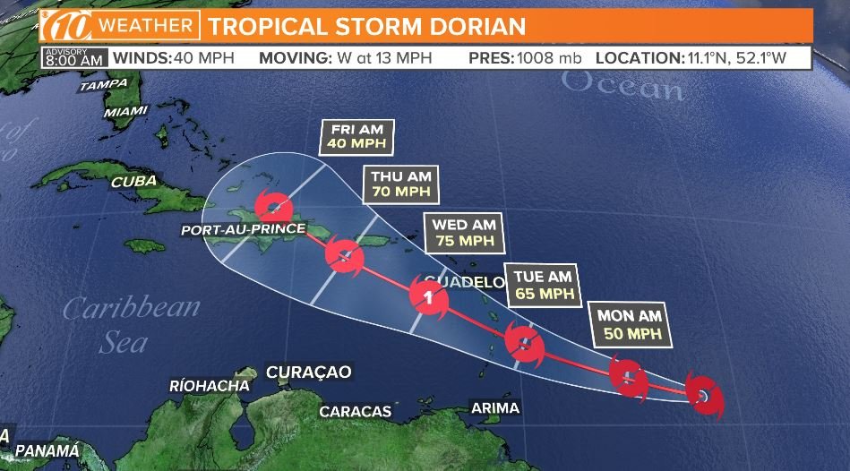 ForecastWithNat's tweet photo. Plenty to track in the tropics. Here's everything you need to know in our morning web update! --> https://t.co/p1W6Hyl8Qj https://t.co/CCG9H1MpLh