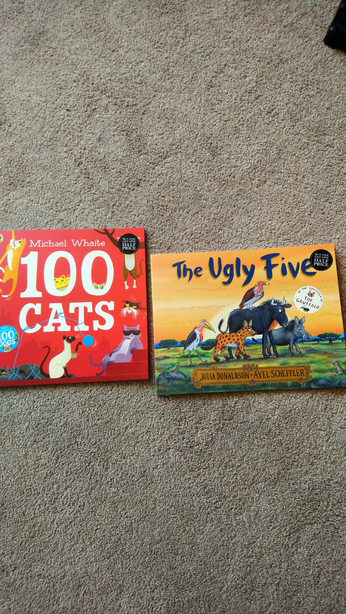 janice_whitfiel's tweet photo. Books bought @WaterstonesBD1 ๐๐๐ #100cats @MichaelWhaite #theuglyfive #juliadonaldson #axelscheffler #twistycrocodile #minidrum #ourhouse @louise_candlish @simonschusterUK #inthewoods #tanafrench @HodderBooks #thewomaninthewindow @AJFinnBooks @HarperCollinsUK #blocklight https://t.co/YLHnIFQHwQ