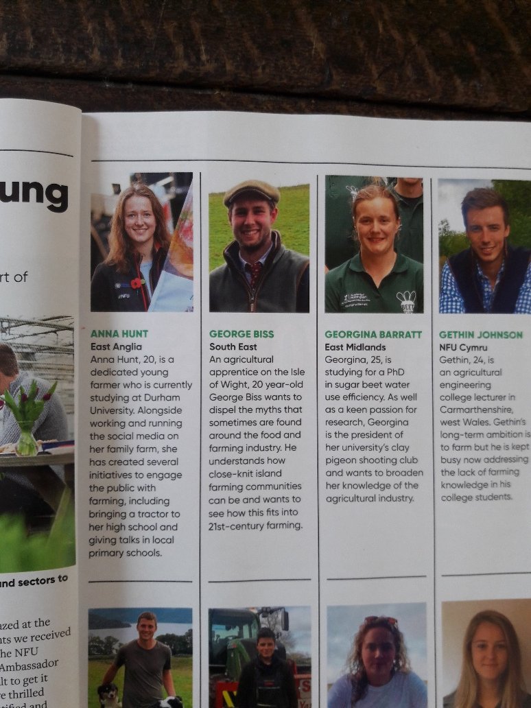 Delighted that Isle of Wight farming apprentice <a href="/georgebiss98/">george biss</a> has been selected as one of 10 <a href="/NFUtweets/">National Farmers' Union</a> Student and Young Farmer Ambassadors from all over the country. Fantastic George! Congratulations! #IsleofWight <a href="/NFUSouthEast/">NFU South East</a>