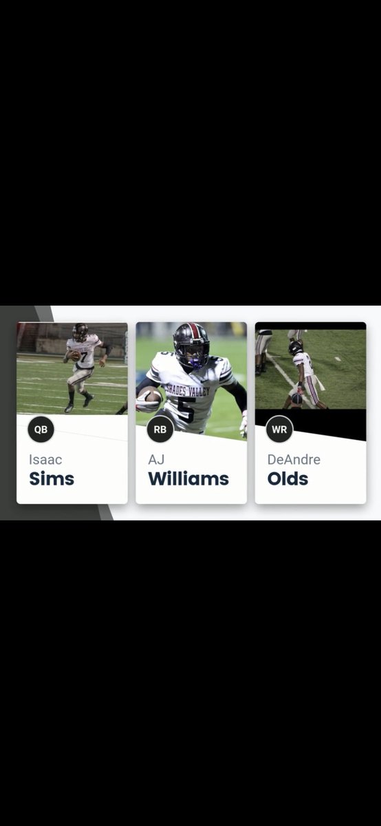 mccluresisters's tweet photo. SV Top 3 Offenses! @DeandreOlds @Ajwilliams052 @IsaacSims11 @ShadesValleyFB @GasCrew7v7 @AAMUBulldogs @bhamqb_100 https://t.co/Rj8dHUQg9k