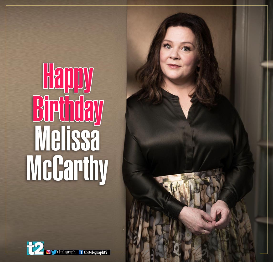  Comedy is her middle name. Happy birthday Melissa McCarthy. 