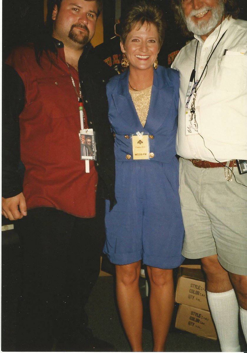CassieJFox's tweet photo. #NationalRadioDay #TBT  Spring 1995 Or 96" #GoodOlDays #radio Cassie J. Fox-Host #WCOSRadio David Allen Coe's Road Mgr Characters' Night Life #ColumbiaSC #StAndrews #DavidAllenCoe #CountryRadio  #CassieJFox #Broadcast #WCOSFM #SouthCarolina https://t.co/cU17q3KUj3