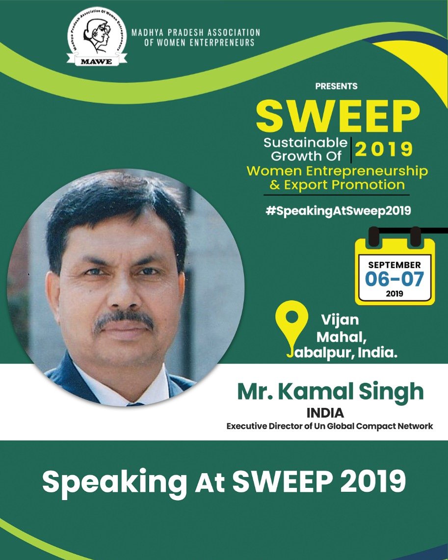 IndiaMawe's tweet photo. Mr. Kamal Singh is currently leading as the Executive Director of UN Global Compact Network India (UNGCNI) and also serves as a Member Secretary to the Governing Council, will be speaking on INTERNATIONAL TRADE THROUGH GENDER LENS, OPPORTUNITIES FOR BILATERAL TRADE at #SWEEP2019 https://t.co/CQyYZmaPIJ