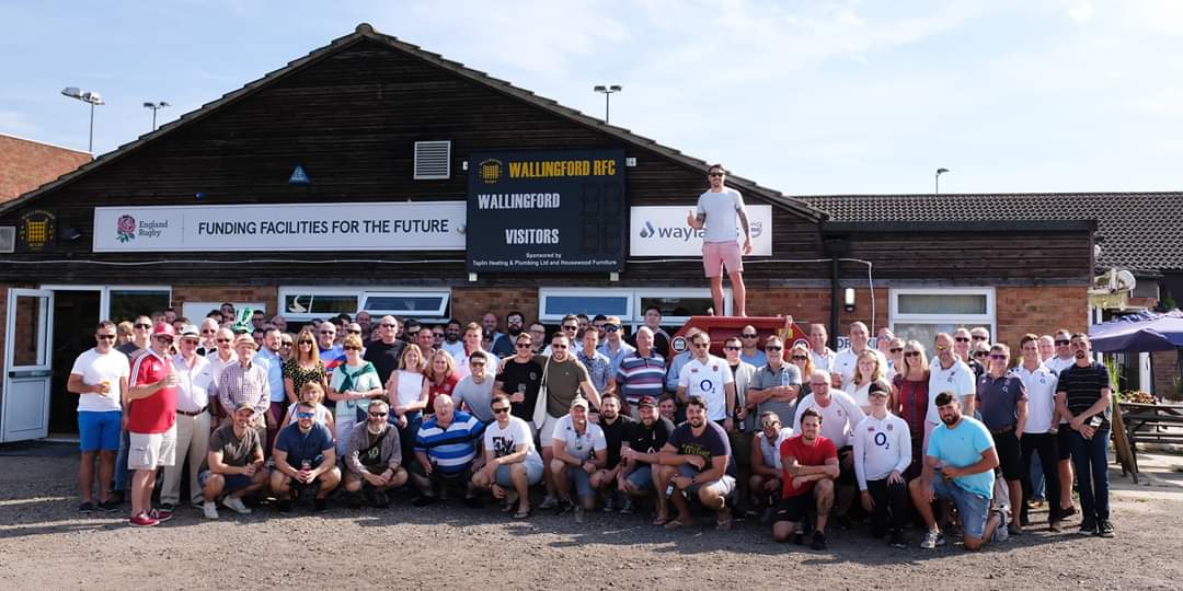 This fine bunch represented the club at Twickers yesterday, and put their hands in their pockets to collect £641 in memory of PC Andrew Harper. #proudtobeawally #ThinBlueLine