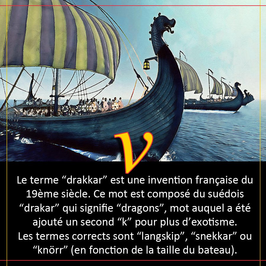 ⚠️ Ne dites plus "Drakkar" quand vous parlerez des bateaux utilisés par les vikings ⚠️