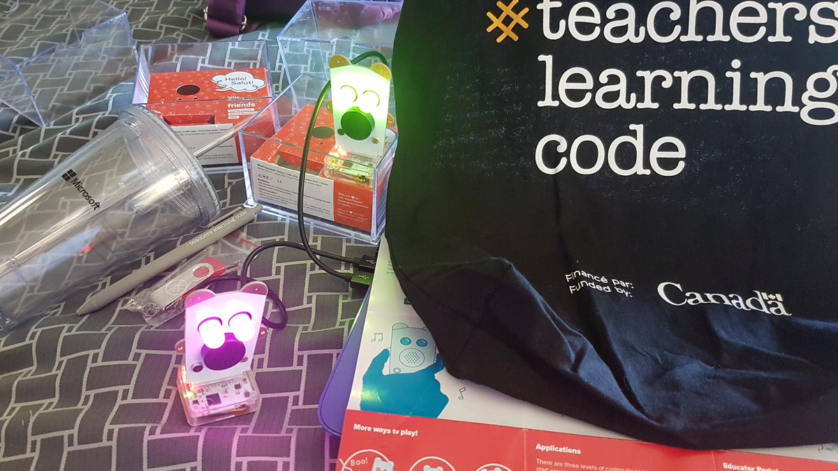 atruckerswife's tweet image. Loving the swag bag. Loving the Little Robot Friends!! @WinnipegSD #TeachersLearningCode @learningcode #ThunderBay #TeachCon