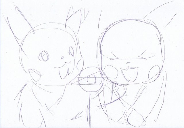 岩根雅明 On Twitter 続いてポケモンカフェのゼニガメとニャース さっきのピカチュウにラフを乗せ忘れてたのでこちらに追加