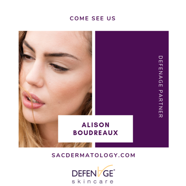 DefenAge's tweet photo. 👀 for DefenAge in Sacramento? Visit Dr. Alison Boudreaux at Calkin & Boudreaux Dermatology Associates for our full range of age-defying skincare ✨. https://t.co/W1ldA4rdCR #GoodSkinDay #YouHadMeAtDefensins #DefenAgePartners https://t.co/sHcEnSWr2U