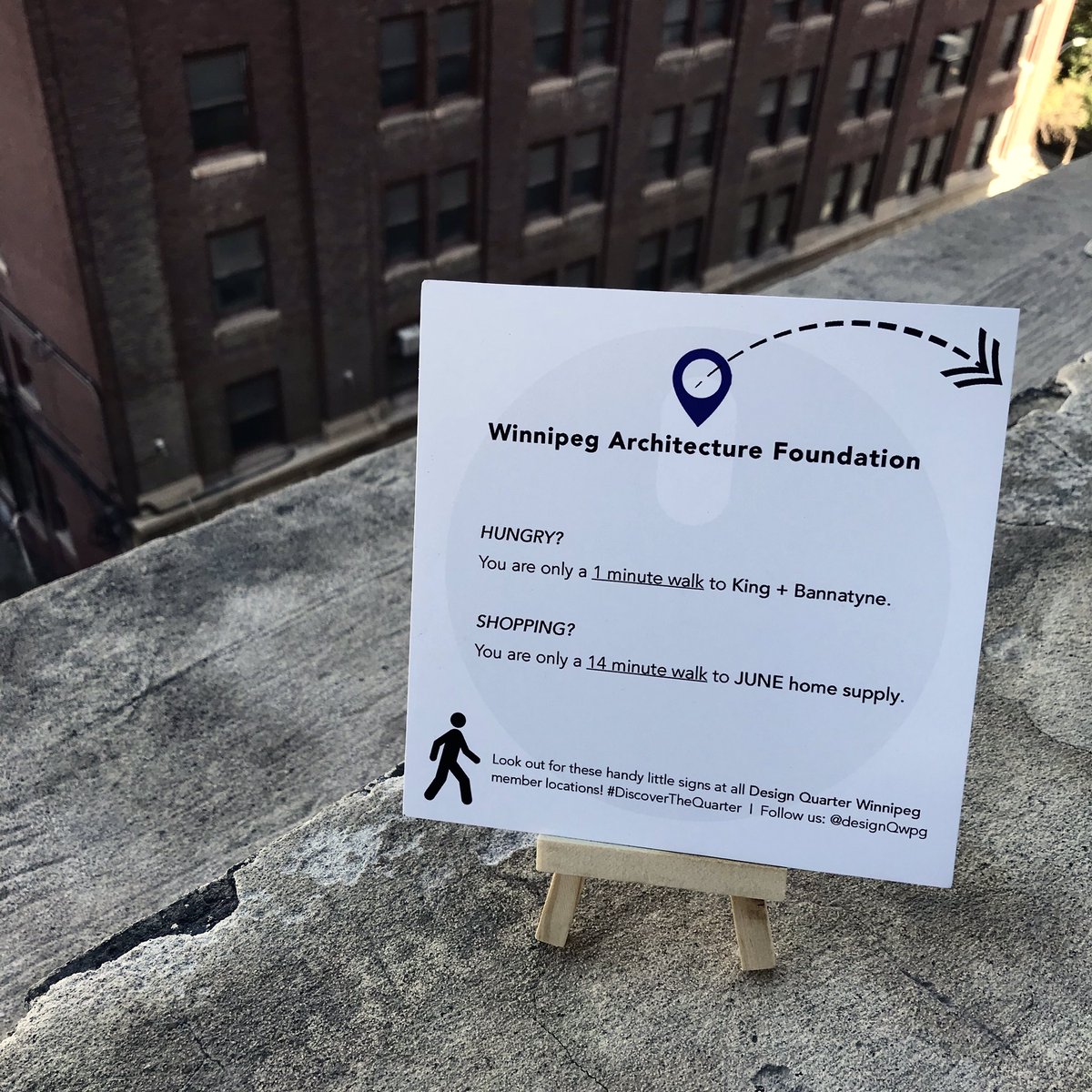 Check these out!😍👍 To promote walkability + connectivity within The Quarter, we made up these handy lil’, custom walking distance signs for each one of our members. Just another way fun to #DiscoverTheQuarter!