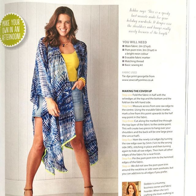 Did you see our Tie Dye Georgette fabric featured in this month's @simplysewing mag? The project was written by our very own Debbie using this on-trend fabric and some of our pom-pom trim too! ⁠
⁠
We have one metre of this stunning fabric left in our… ift.tt/2ZfBnqt