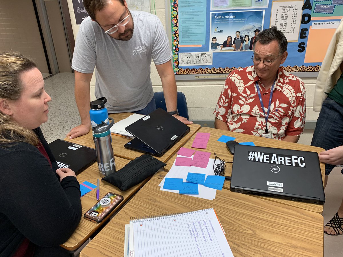 AmyEHunter's tweet image. Had a wonderful time working with @FallsChurchHS on Friday! I can’t wait to@see the great things they do with math workshop this year!#fcpsmath