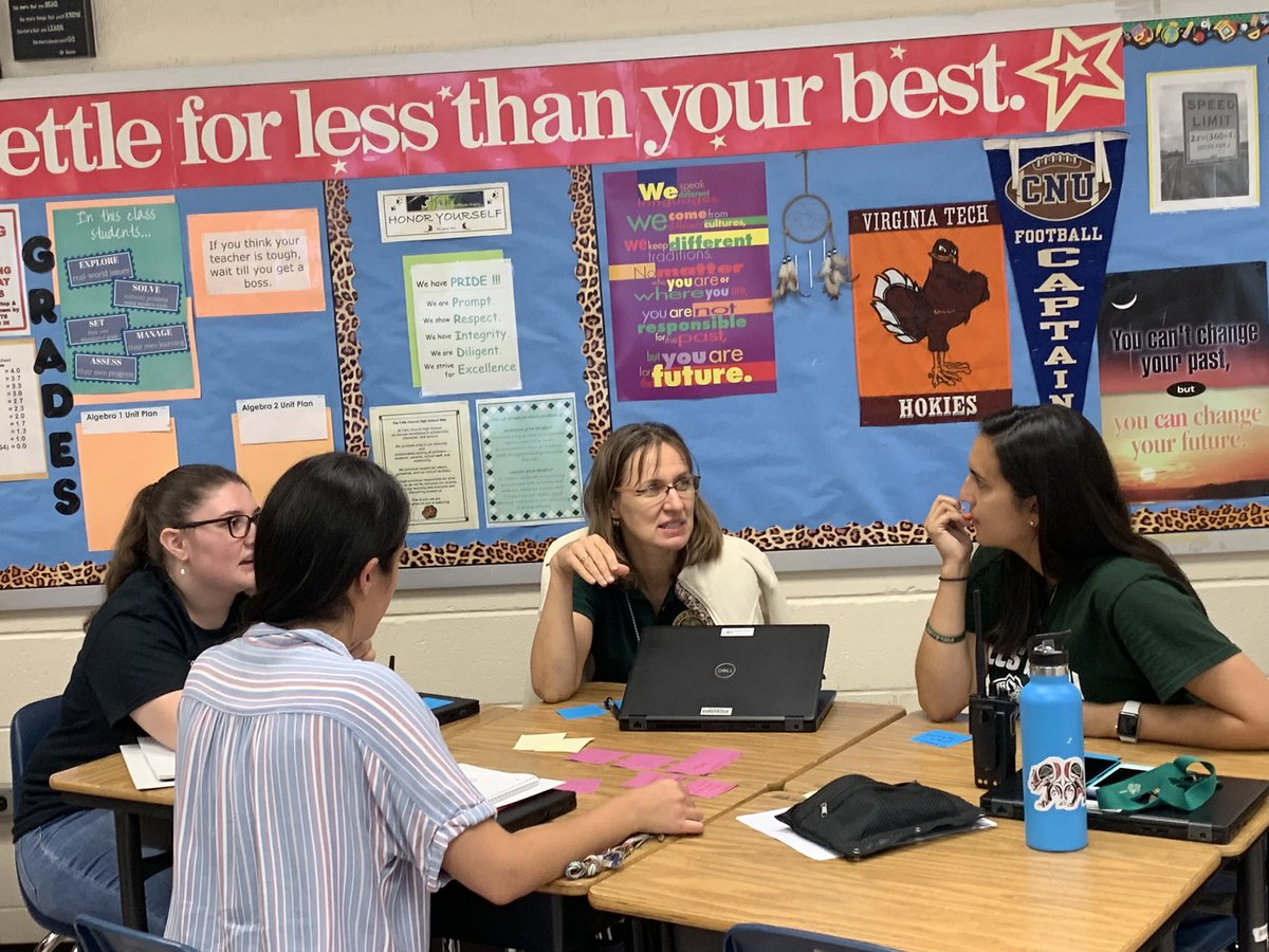 AmyEHunter's tweet image. Had a wonderful time working with @FallsChurchHS on Friday! I can’t wait to@see the great things they do with math workshop this year!#fcpsmath