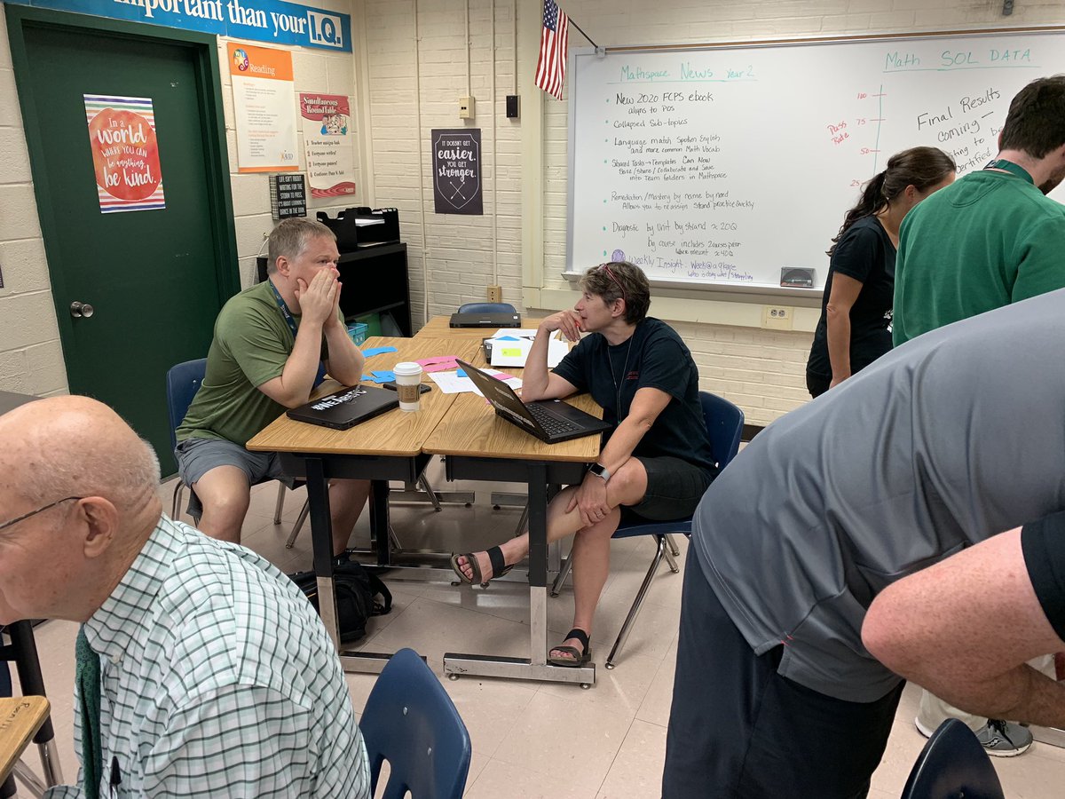 AmyEHunter's tweet image. Had a wonderful time working with @FallsChurchHS on Friday! I can’t wait to@see the great things they do with math workshop this year!#fcpsmath