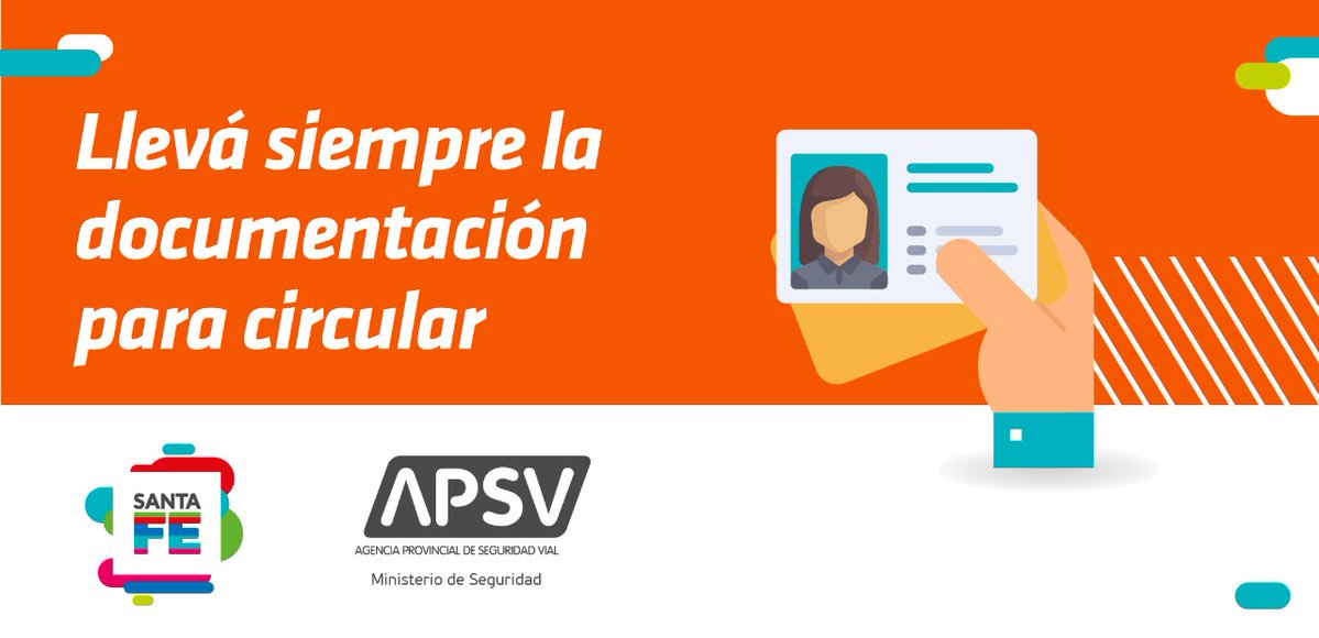 RedSegVial's tweet photo. #RecomendacionesAPSV

Llevá siempre la documentación exigible para circular

🚗Licencia de conducir
🧾Cédula de Identificación del automotor
📝Póliza de Seguro vigente
🙋‍♂️Documento de Identidad
📆Última patente del año en curso paga 
📋Revisión Técnica Obligatoria https://t.co/AtD1Qy5PLD