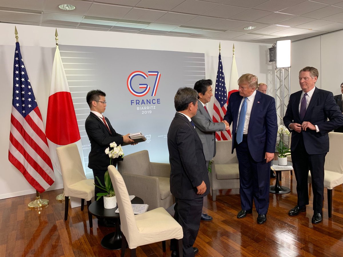 Hogan Gidley 45 Archived (@hogangidley45) on Twitter photo And just like that...<a href="/realDonaldTrump/">Donald J. Trump</a> just secured a tremendous trade deal with Japan at the #G7Biarritz. The President will always stand up for our great farmers and ranchers! And just like that...<a href="/realDonaldTrump/">Donald J. Trump</a> just secured a tremendous trade deal with Japan at the #G7Biarritz. The President will always stand up for our great farmers and ranchers!