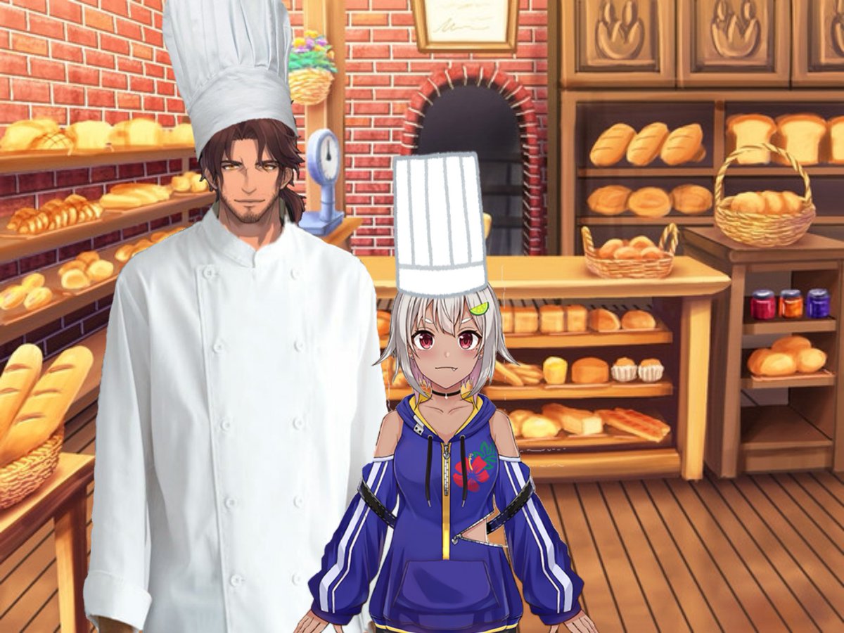 めっぴ Vtuber応援 على تويتر 舞鈴クラフト デラスの裏メニュー あほあほ人狼 どうしてもパン屋になりたい人狼の葉山と 人狼とわかって雇う優しいバンデラス ベーカリーの主人ベルモンド バンデラス