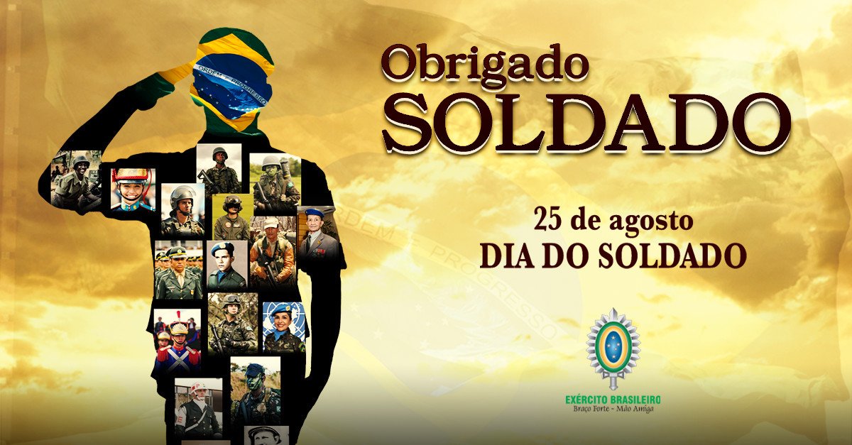 A todos os que vestem ou vestiram com orgulho nossa farda, ajudando a construir uma instituição de valores e compromissada com os interesses nacionais, nosso muito #ObrigadoSoldado!