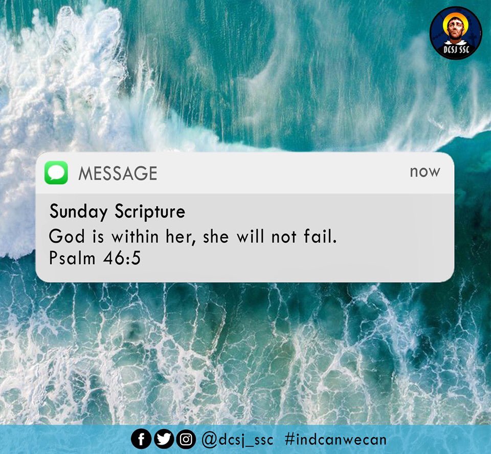 dcsj_ssc's tweet photo. DCANS, do not be afraid of the results of the periodical exams, for surely God is with us throughout the way. Never forget that your grades does not define you. You may fail today but God will lead you to your true success in the future.
#SundayScripture
#InDCANweCAN https://t.co/hwPoe9nKIO