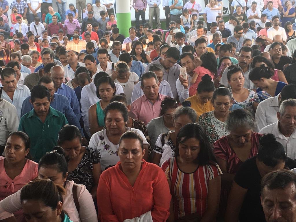 Líderes de mayordomía de la Asociasion de Grijalba en la Unión del Chiapas, México.