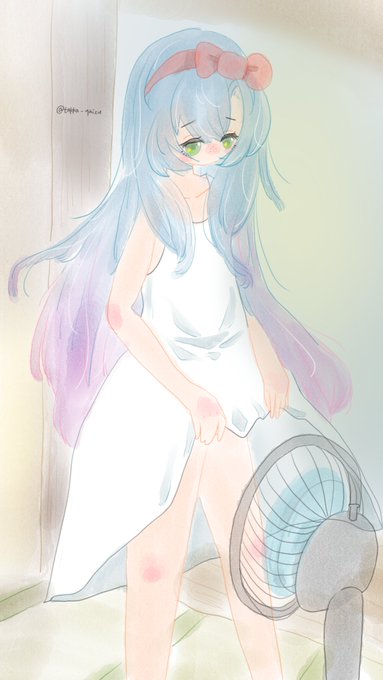 #艦これ版深夜の真剣お絵描き60分一本勝負_20190825
#艦これ版深夜の真剣お絵描き60分一本勝負 
#松輪

(毎日暑いなあ…) 