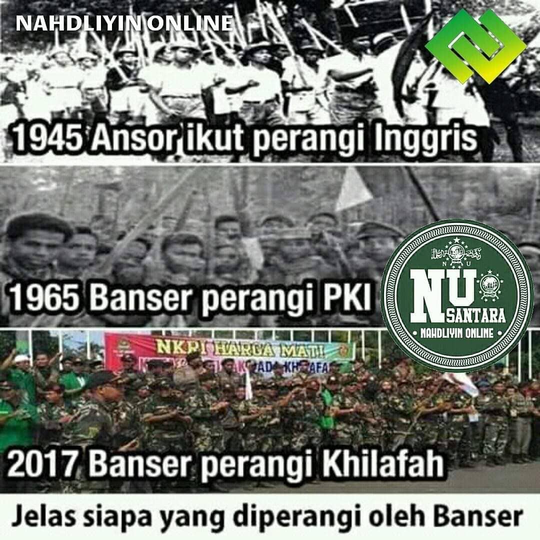 Musuh Banser Jelas, tinggal menunggu komando.
.
#BanserUntukNegri