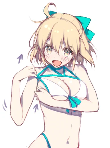 【FGO】水着沖田さんらくがき
今年待望の水着に気合を入れる沖田さん 