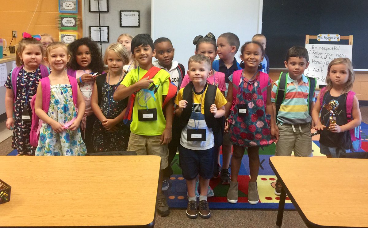 First day of Kindergarten <a href="/FOLLOWMGElement/">FOLLOW MG Elementary</a>