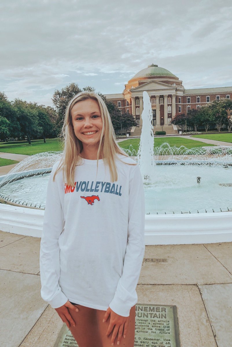 KaitlynKnobbe's tweet photo. I’m very excited to announce that I’ve committed to SMU to continue my academic and volleyball career! Thanks to all of my family, teammates and coaches who have helped me along the way love you guys! Can’t wait to be a Mustang #ponyup https://t.co/E9sCnxgP02