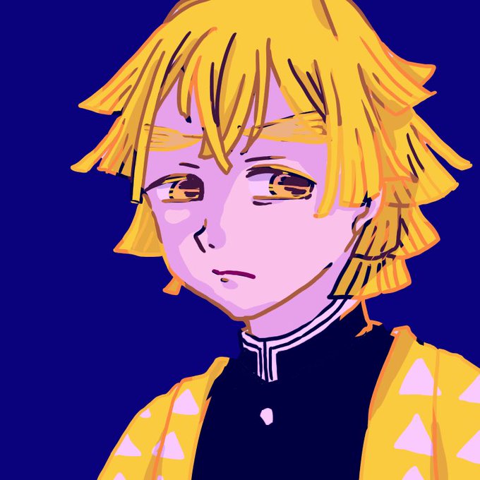 AaさんがTwitterに投稿した我妻善逸(鬼滅の刃)のイラスト。