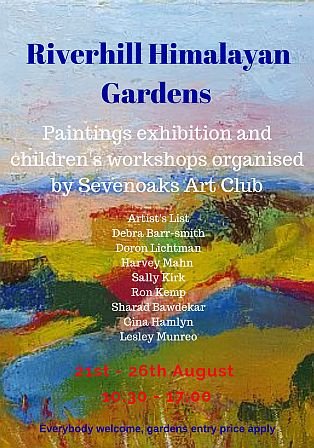 delighted to be exhibiting with sevenoaks art club at riverhill himalayan gardens this glorious bank holiday weekend.