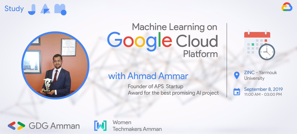 GDG_Amman's tweet image. 👋🏻Nerds🤓If you missed one of our #StudyJams, we are not giving it a break💪🏻Join us &amp;amp; explore more with #GoogleCloud Technology in our next #MLAPI #StudyJam with our #ML Engineer @AhmadAm99501502 
Register here: forms.gle/48STmqcDSYmjNB… 👨🏼‍💻👩🏻‍💻
Event details: meetu.ps/e/H6SMM/D23zc/a