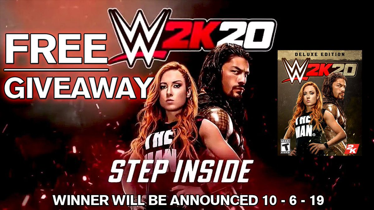 3rdStrike_Ent's tweet photo. STOP WHAT YOU'RE DOING... Want a chance to win #WWE2K20 Deluxe Edition on release??

-Retweet
-Subscribe on Youtube https://t.co/mw3azOh58B
-Comment on any video #WWE2K20 Hype along with the console (XB1, PS4, PC)  

Winner will be announced on Youtube and Twitter 10-06-19... https://t.co/uW6NWHH543