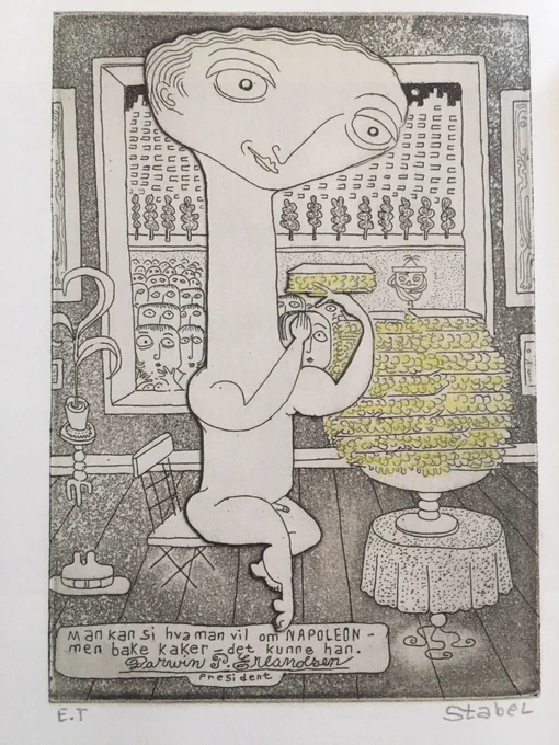 Fredrik Stabel (1914-2001), cartoons from Norway. No Comprendo press published a book about him and his work, beautiful as always - thanks to them 