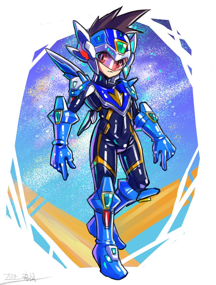 大正帝国 Twitterissa 流星のロックマンをアレンジして描いてみたよ スバル君かっこいいよね 流星のロックマン ぴっちりスーツ