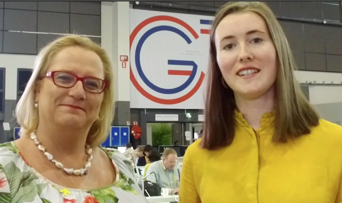 Katja_Iversen's tweet photo. Hard at work in the media room with the latest and greatest from the #GenderEquality Council and the meeting with the #G7 leaders. #G7Biarritz #G7France https://t.co/DOu7o0YDYQ