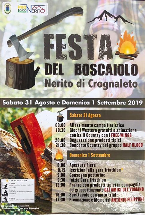 EventiTeramo's tweet photo. Festa Del Boscaiolo 2019 - Nerito | Eventi Teramo
Scopri l'evento: https://t.co/V2URBadpWH https://t.co/ov3N8iIev1