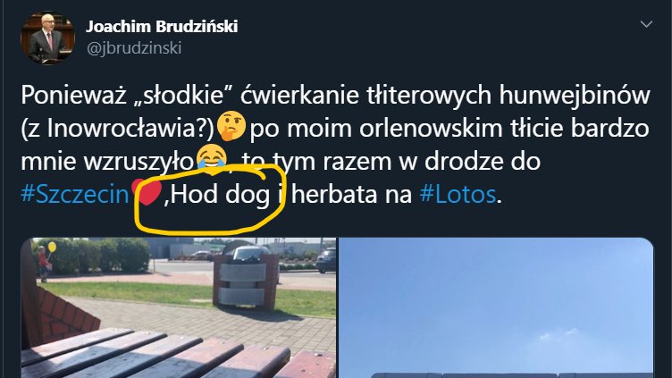 luca_ok's tweet photo. #NicŚmieszniejszegoDziśNiePrzeczytacie
bo #HodDog tylko oferują stacje #Lotos 😅😂🤣 https://t.co/ssnxyX1uXN