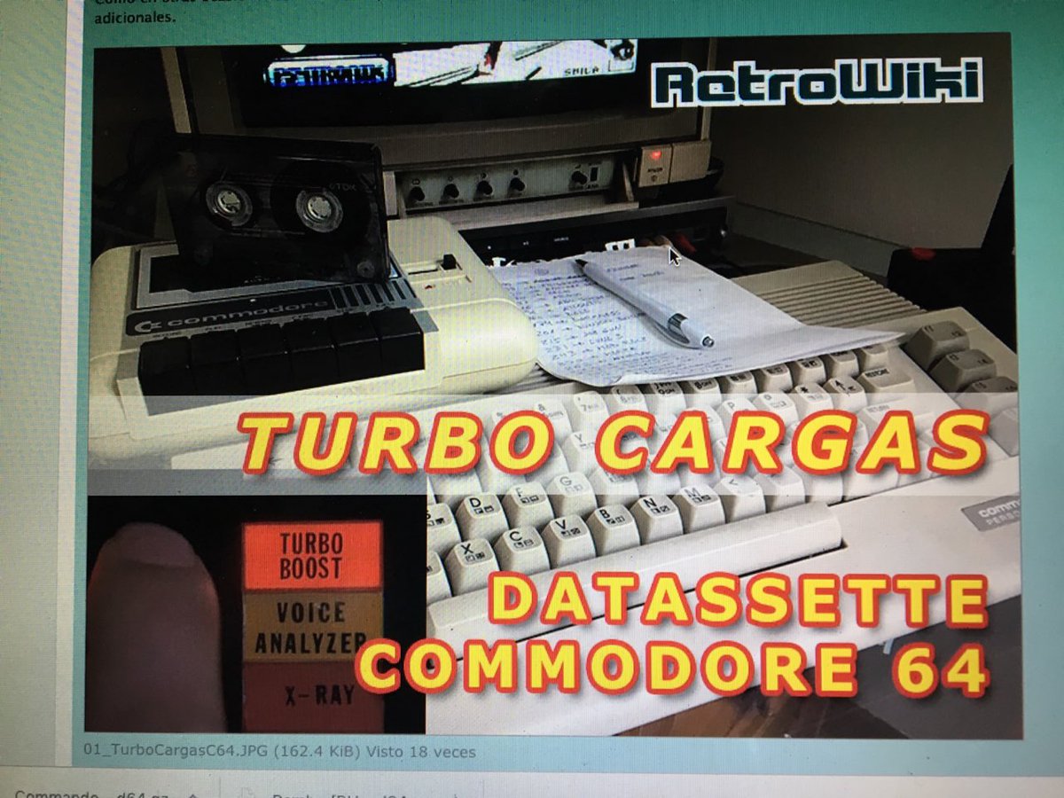 CommodoreSpain's tweet photo. Aquí tenéis un espectacular trabajo de como hacer turbo cargas en c64 publicado por @Kikems5 de @CanalAmigaWave en #retrowiki. Así da gusto 😊 https://t.co/nP34SuLZSN https://t.co/jLWSxY8kUy