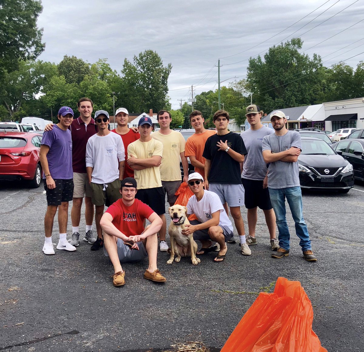 A group of Brothers joined other Greek members for the IFC Grid Cleanup today