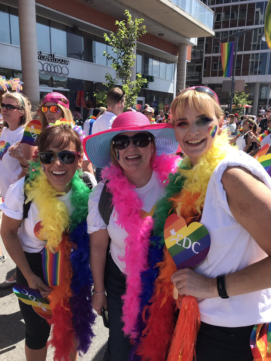 S_ButtThibodeau's tweet photo. We had a blast at the Pride parade today! #Capital Pride #LifeatEDC #EDCmoments https://t.co/lzzXunKRYm