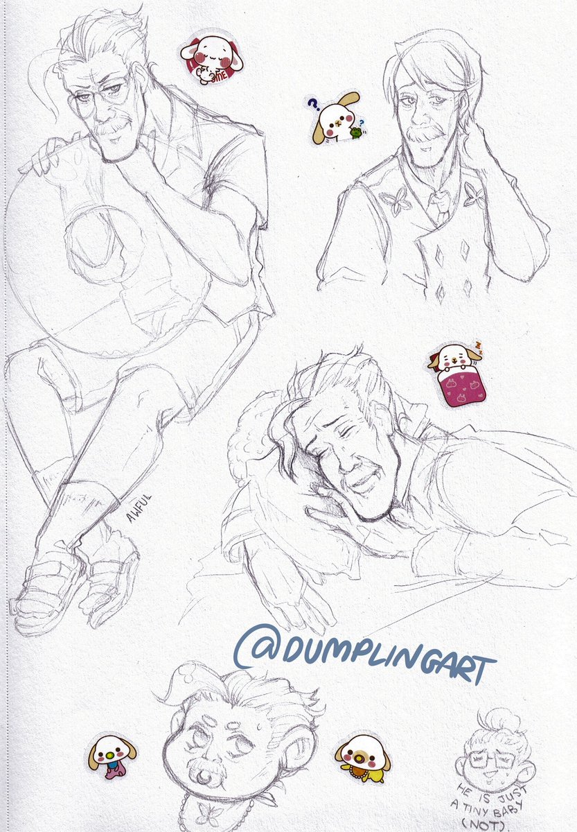 hello please accept these sticker-inspired moriarty doodles i did !!!! #archerofshinjuku #jamesmoriarty #fategrandorder 

all of them are on pixiv here since it only allows 4 pictures;
https://t.co/pDbI6Kgf9V 