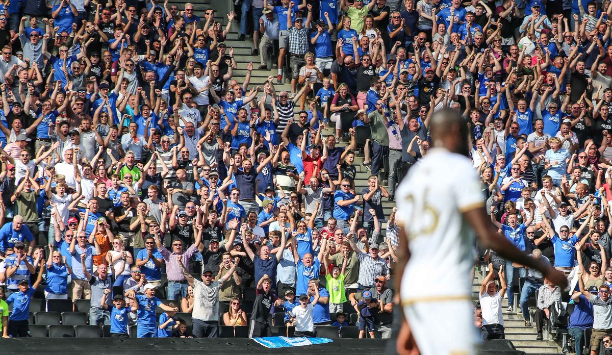 photojoedent's tweet photo. 📷 Just uploading a Fans Gallery from the away win at MK Dons #pufc #MKDPET https://t.co/zp7QFsGY1h
