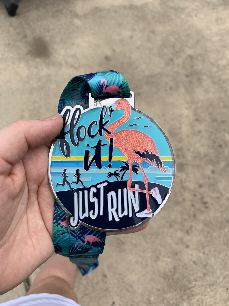 JenTaylorUA's tweet photo. My love for all things flamingo 💗 led me to sign up for a Virtual 5K—sometimes it is all about the cute swag. #goneforarunvirtualraceseries @GoneforaRUNcom https://t.co/50PZa7IeOD