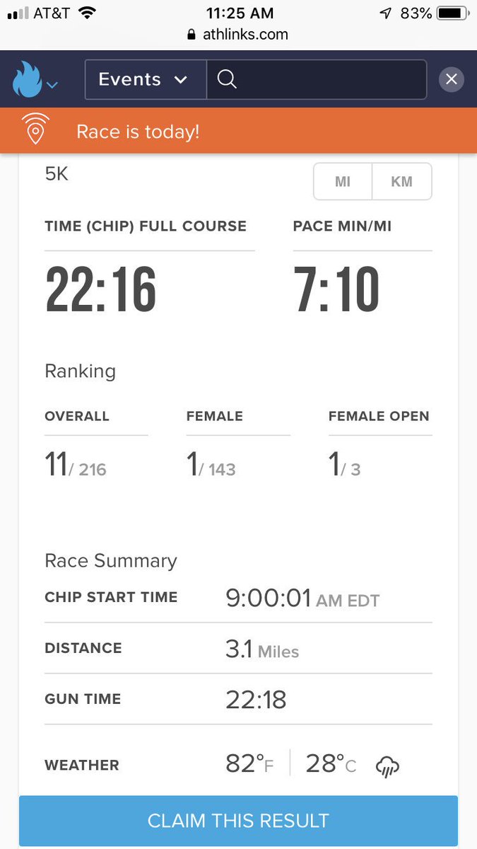 klsruns's tweet photo. 1st female and 11th overall at the Pine Cone Run 5k in Va Beach. Nice run for a great cause. @teambeefusa @NortheastBeef #beeffuelsme https://t.co/QbEEjPjIBD