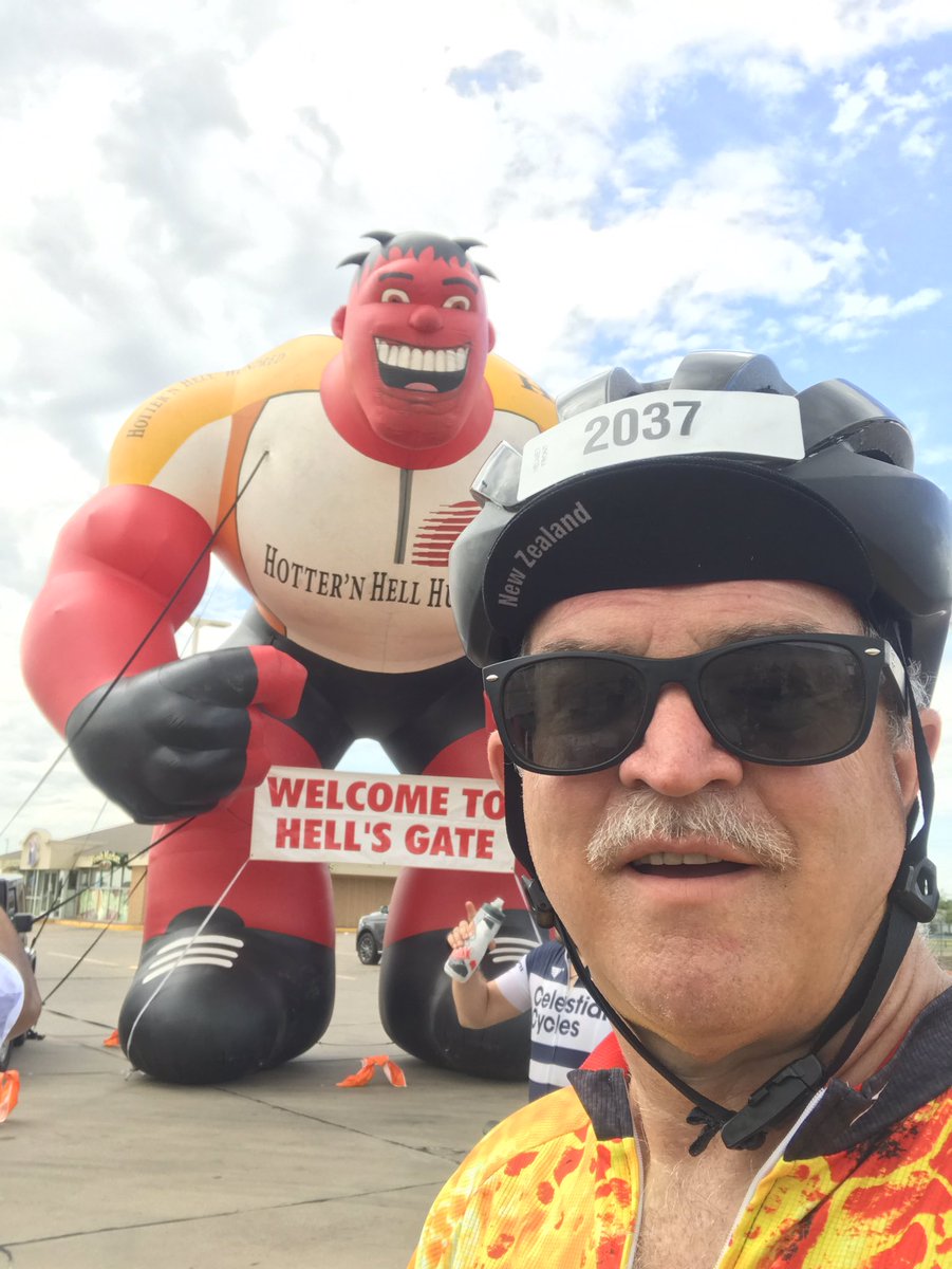 agnew_HH100's tweet photo. 9th consecutive HH100 was huge success🏅. 2019 even extra special with great weather🌥, support team💑 at finish & brief chat with ‘The King’ 🎼 before he left the building. 🚴♂️🚴♂️🚴♂️ @HotternHell100 #PyroPete @CWFEmPrep https://t.co/gcO9OdG1HG
