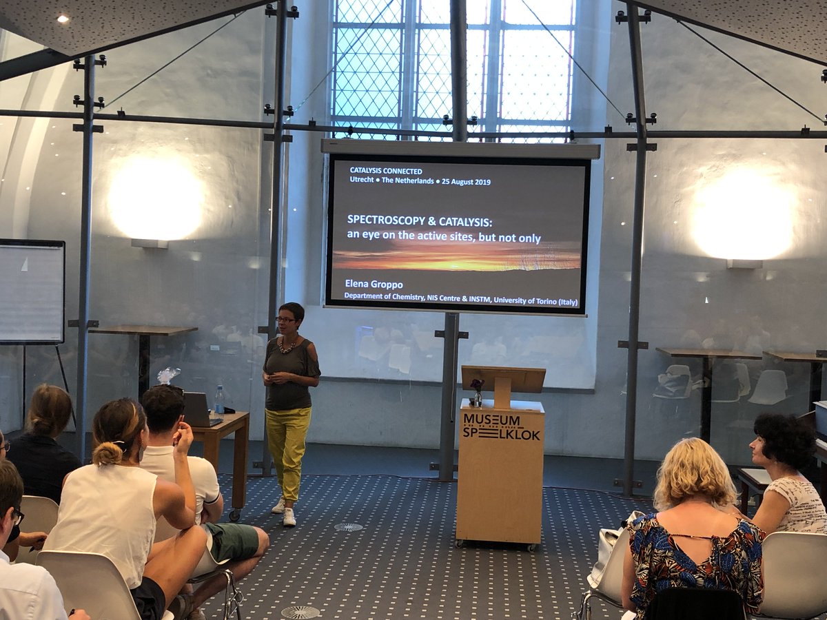 BWeckhuysen's tweet photo. #CatalysisConnected Workshop continues on Sunday evening with two invited lectures: Frank Hollmann (TUDelft) & Elena Groppo (Torino University).
Earlier today we had lectures by Nathalie Tanchoux (ENSC Montpellier), Bert Sels (KULeuven) & Ward van der Stam (Utrecht University). https://t.co/Y8t95XvYNJ