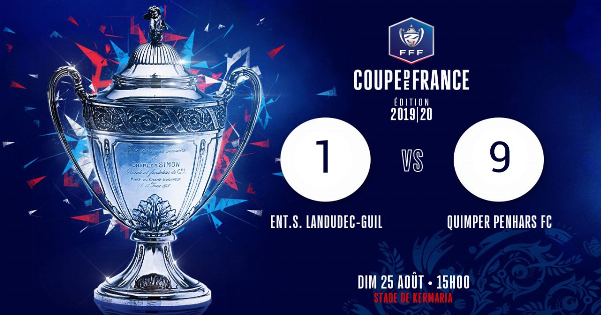QPenhars's tweet photo. Victoire pour ce 1er Tour de Coupe de France face à Landudec 🏆🔥
Buteurs :
-JM Moullec ⚽️⚽️⚽️
-Mamoudou Diallo ⚽️⚽️
-Tom Ploquin ⚽️⚽️
-Alexandre Mauger ⚽️
-Mohamed Ben Mahmoud ⚽️
#fcqp https://t.co/n1jaBsZQqC
