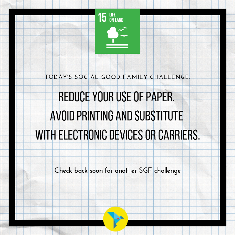 socialgoodfams's tweet image. #Paper is a #preciouscommodity, and we often #waste it. Our #global rate of #paperconsumption is not #sustainable. We can #reduce our #paperusage.  #Technology makes it a lot easier.

#SDG15 #LifeOnLand #paperwaste #conservepaper  #trees #savethetrees #SDGs #GlobalGoals